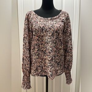 Loft Women's Stretchy Multicolor Blouse Size Medium